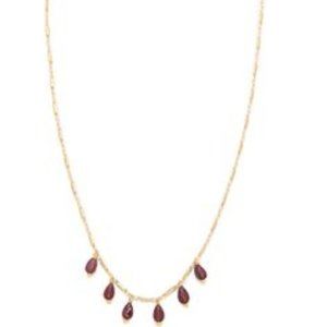 Serefina for Anthro gem drop necklace